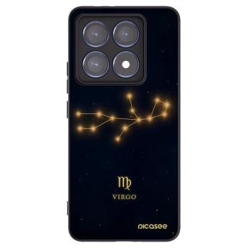 Picasee silikonowe czarne etui na Xiaomi 14T Pro - VIRGO