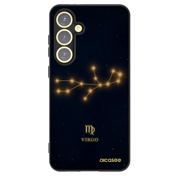 Picasee silikonowe czarne etui na Samsung Galaxy S24 FE S721B - VIRGO