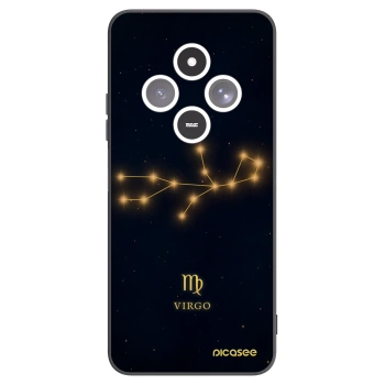 Picasee silikonowe czarne etui na Xiaomi Redmi 14C - VIRGO