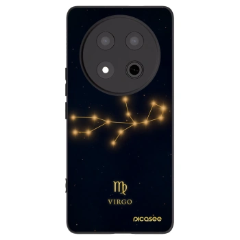 Picasee silikonowe czarne etui na Honor Magic7 Lite 5G - VIRGO