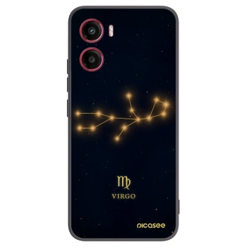 Picasee silikonowe czarne etui na Motorola Moto G05 - VIRGO