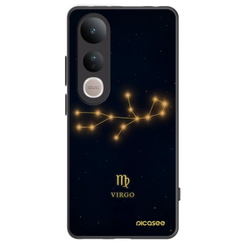 Picasee silikonowe czarne etui na Vivo V50 Lite 5G - VIRGO