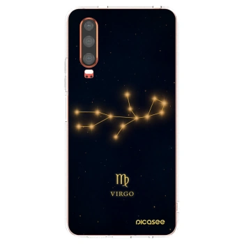 Picasee silikonowe przeźroczyste etui na Huawei P30 - VIRGO