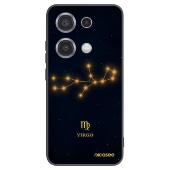 Picasee silikonowe czarne etui na Xiaomi Redmi Note 14S - VIRGO