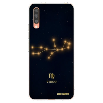 Picasee silikonowe przeźroczyste etui na Samsung Galaxy A70 A705F - VIRGO