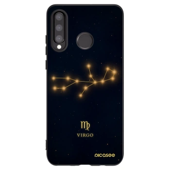 Picasee silikonowe czarne etui na Huawei P30 Lite - VIRGO