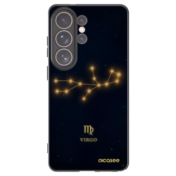 Picasee silikonowe czarne etui na Samsung Galaxy S26 Ultra - VIRGO