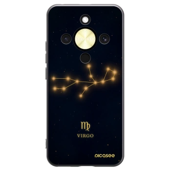 Picasee silikonowe czarne etui na Honor Magic8 Lite 5G - VIRGO