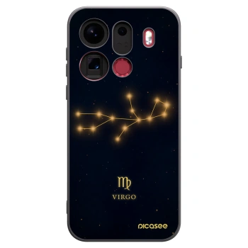 Picasee silikonowe czarne etui na OPPO Find X9 Pro - VIRGO