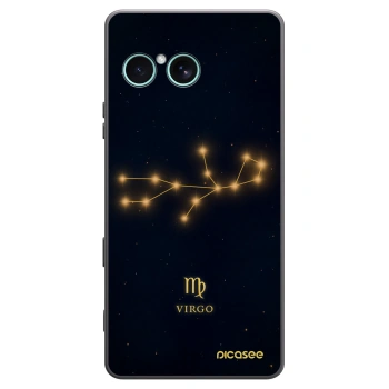 Picasee silikonowe czarne etui na Sony Xperia 10 VII - VIRGO
