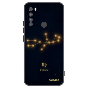 Picasee silikonowe czarne etui na Xiaomi Redmi Note 8 - VIRGO
