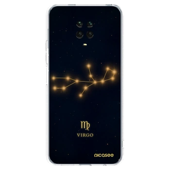 Picasee silikonowe przeźroczyste etui na Xiaomi Redmi Note 9S - VIRGO