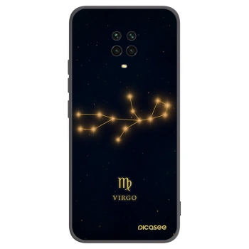 Picasee silikonowe czarne etui na Xiaomi Redmi Note 9S - VIRGO