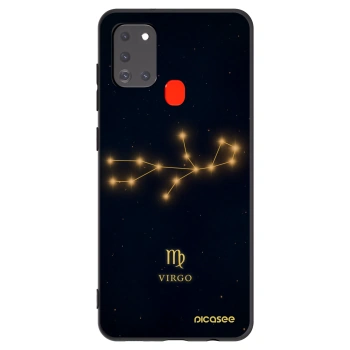 Picasee silikonowe czarne etui na Samsung Galaxy A21s - VIRGO