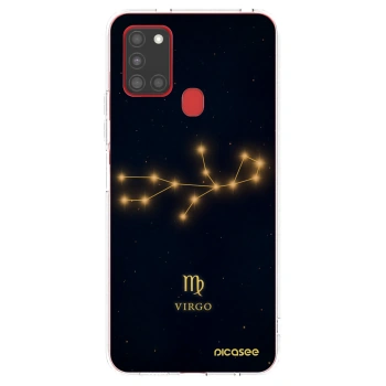 Picasee silikonowe przeźroczyste etui na Samsung Galaxy A21s - VIRGO