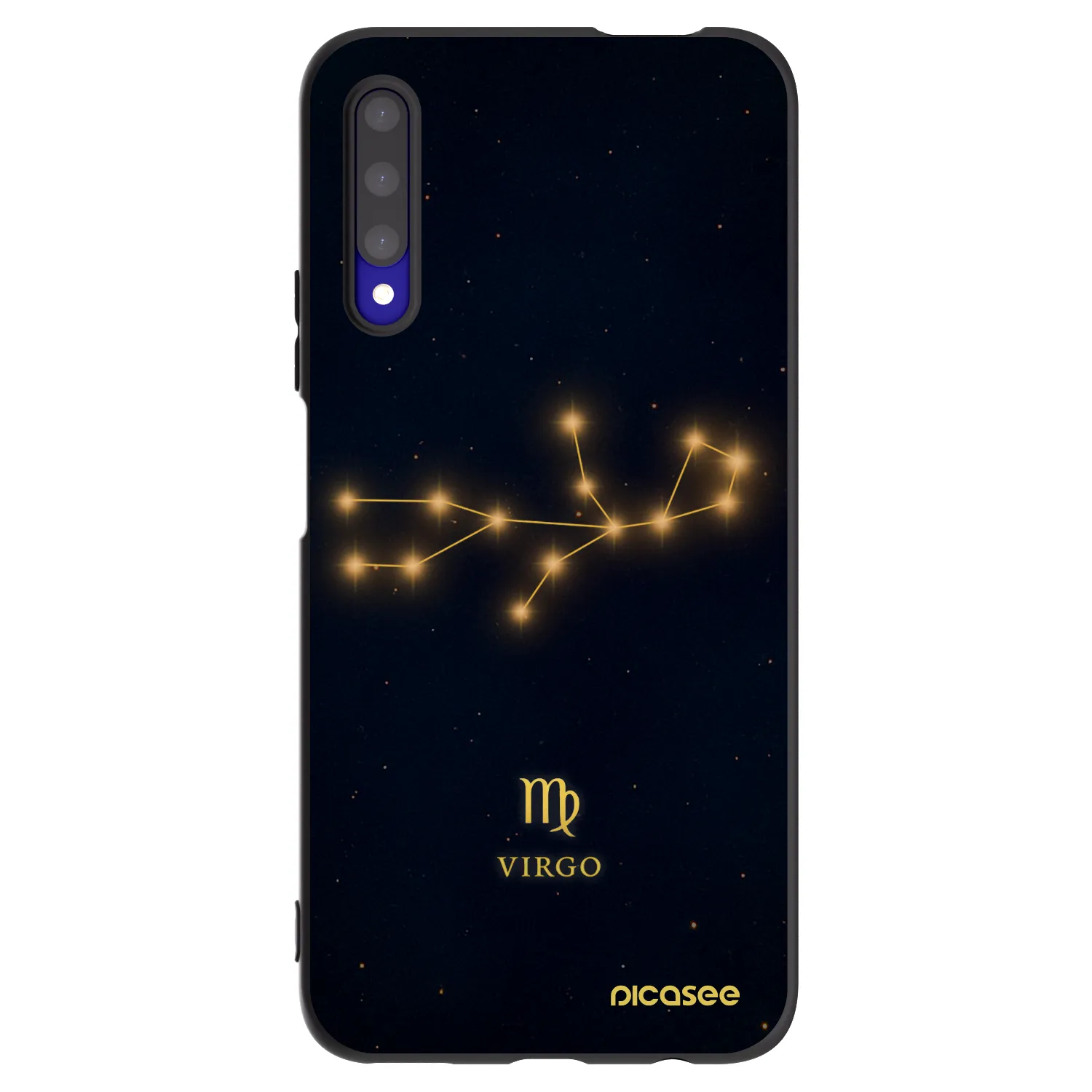 Picasee silikonowe czarne etui na Honor 9X Pro - VIRGO