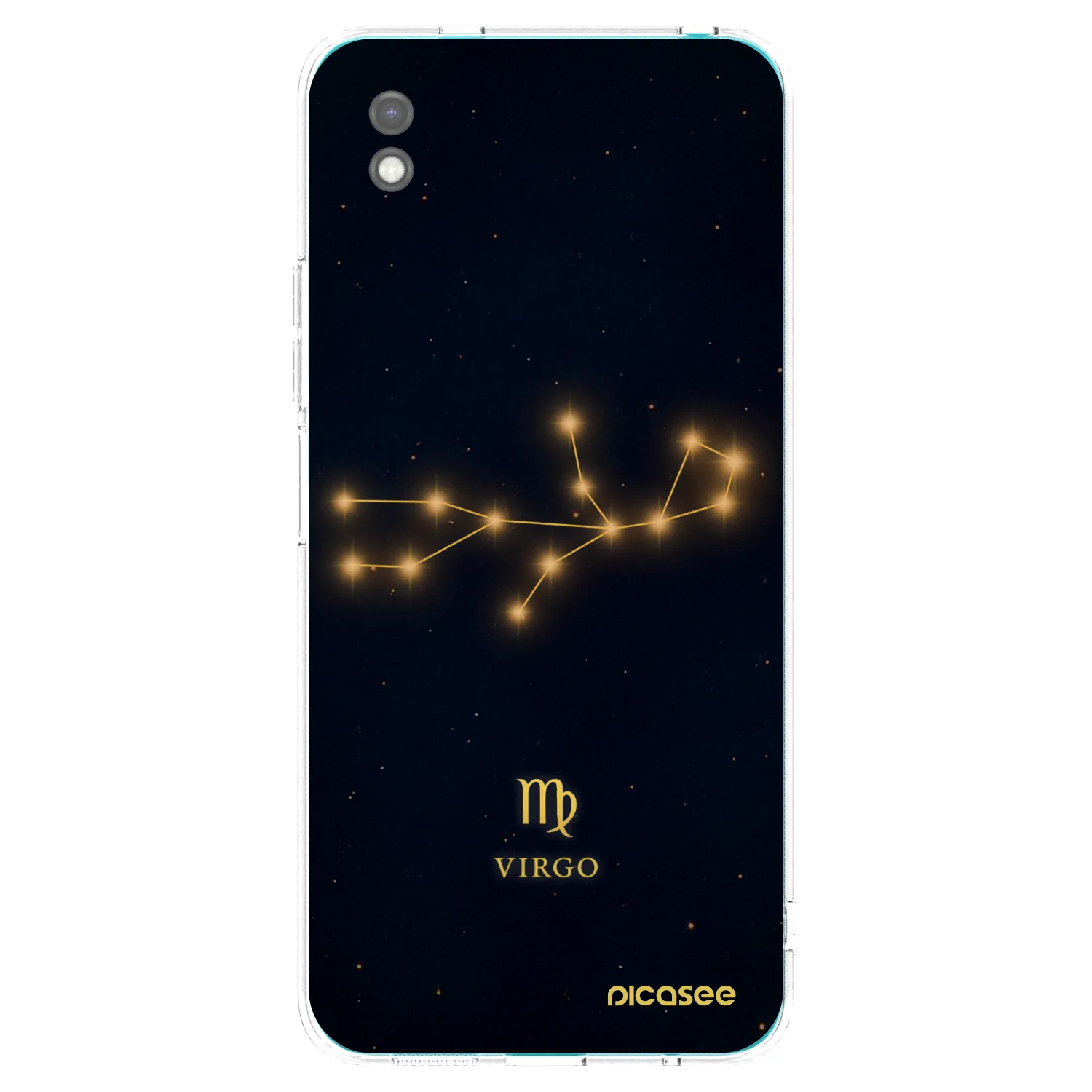 Picasee silikonowe czarne etui na Xiaomi Redmi 9A - VIRGO