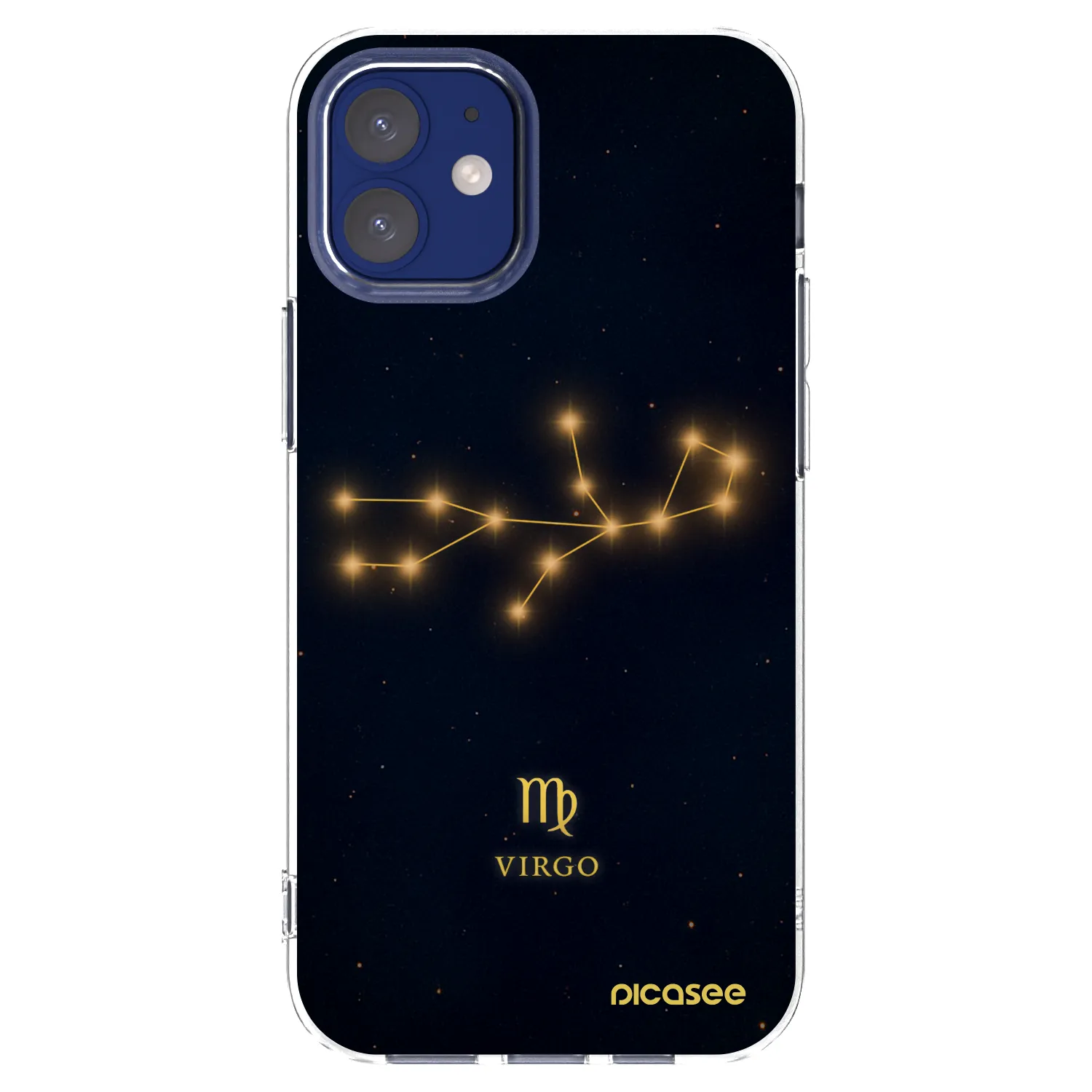 Picasee silikonowe przeźroczyste etui na Apple iPhone 12 mini - VIRGO