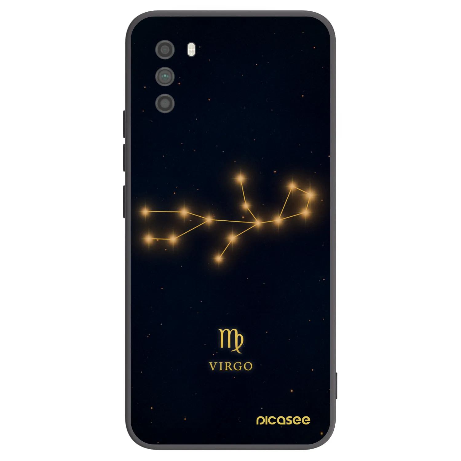 Picasee silikonowe czarne etui na Xiaomi Poco M3 - VIRGO
