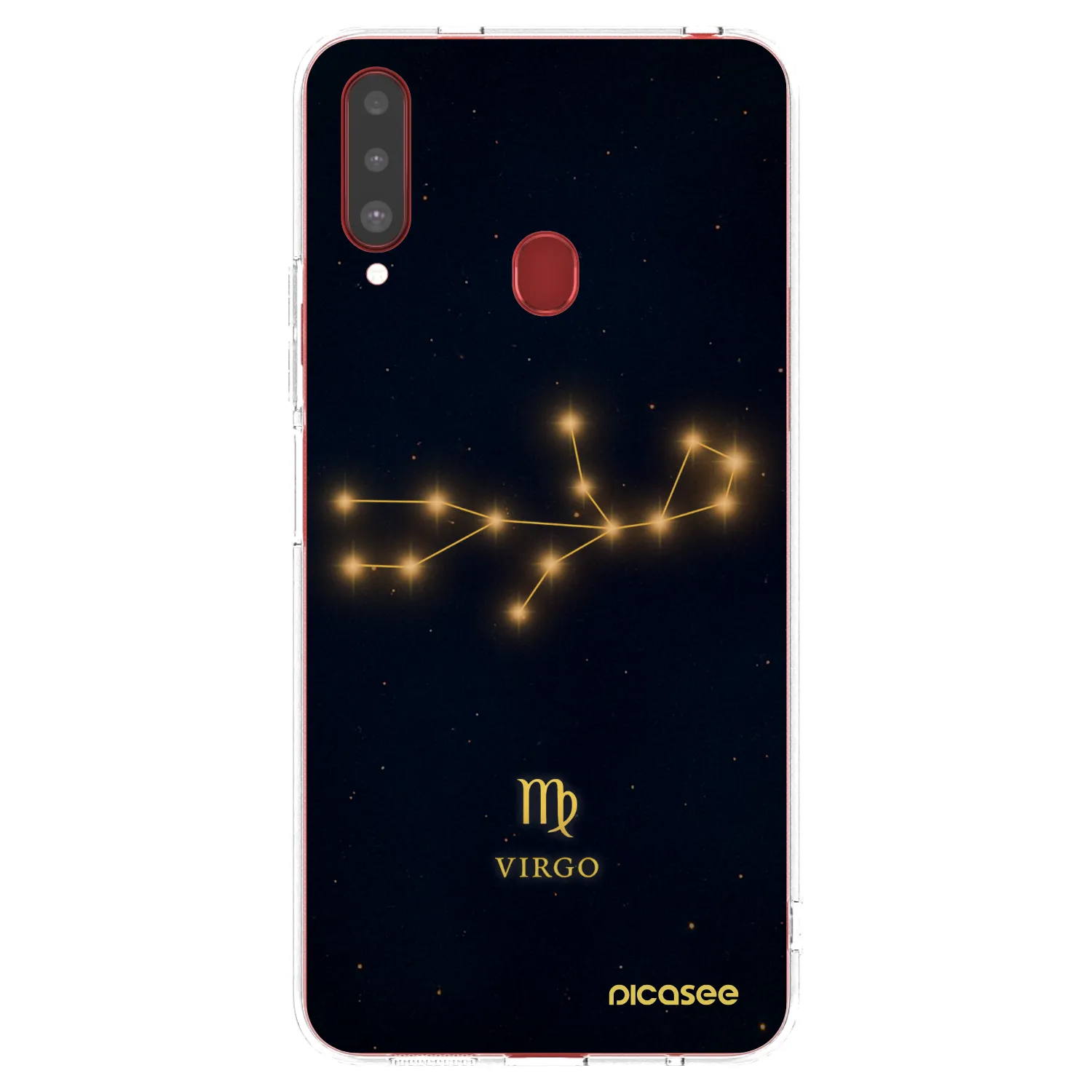 Picasee silikonowe przeźroczyste etui na Samsung Galaxy A20s - VIRGO