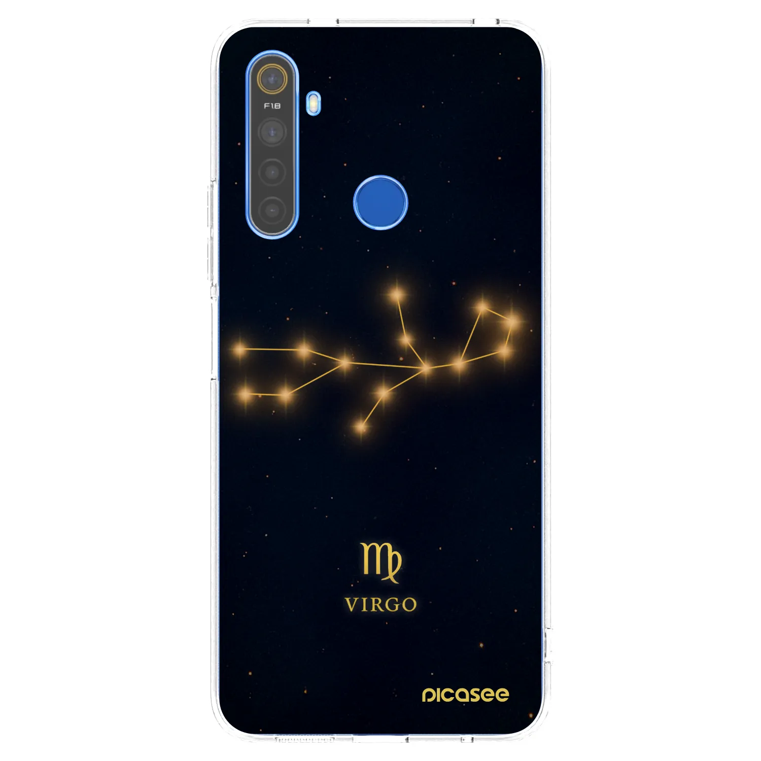 Picasee silikonowe przeźroczyste etui na Realme 5 - VIRGO