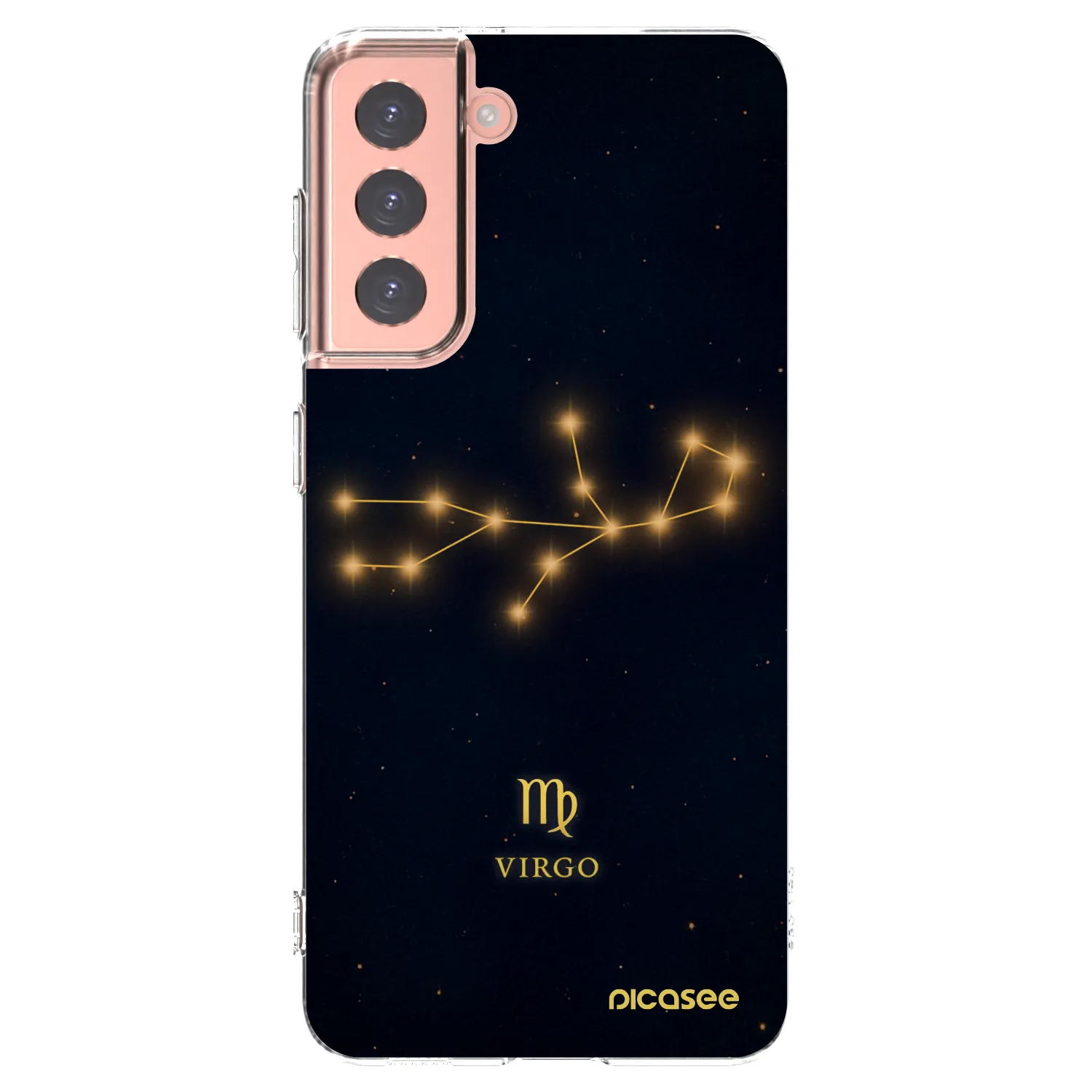 Picasee silikonowe przeźroczyste etui na Samsung Galaxy S21 5G G991B - VIRGO