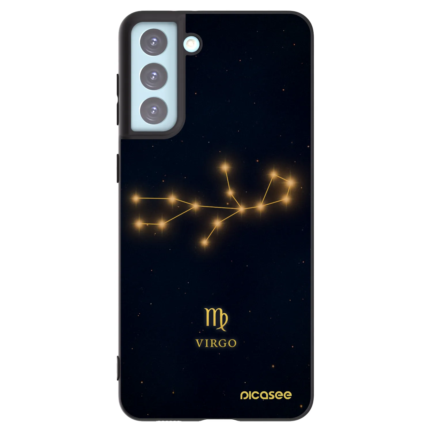Picasee silikonowe czarne etui na Samsung Galaxy S21+ 5G G996F - VIRGO