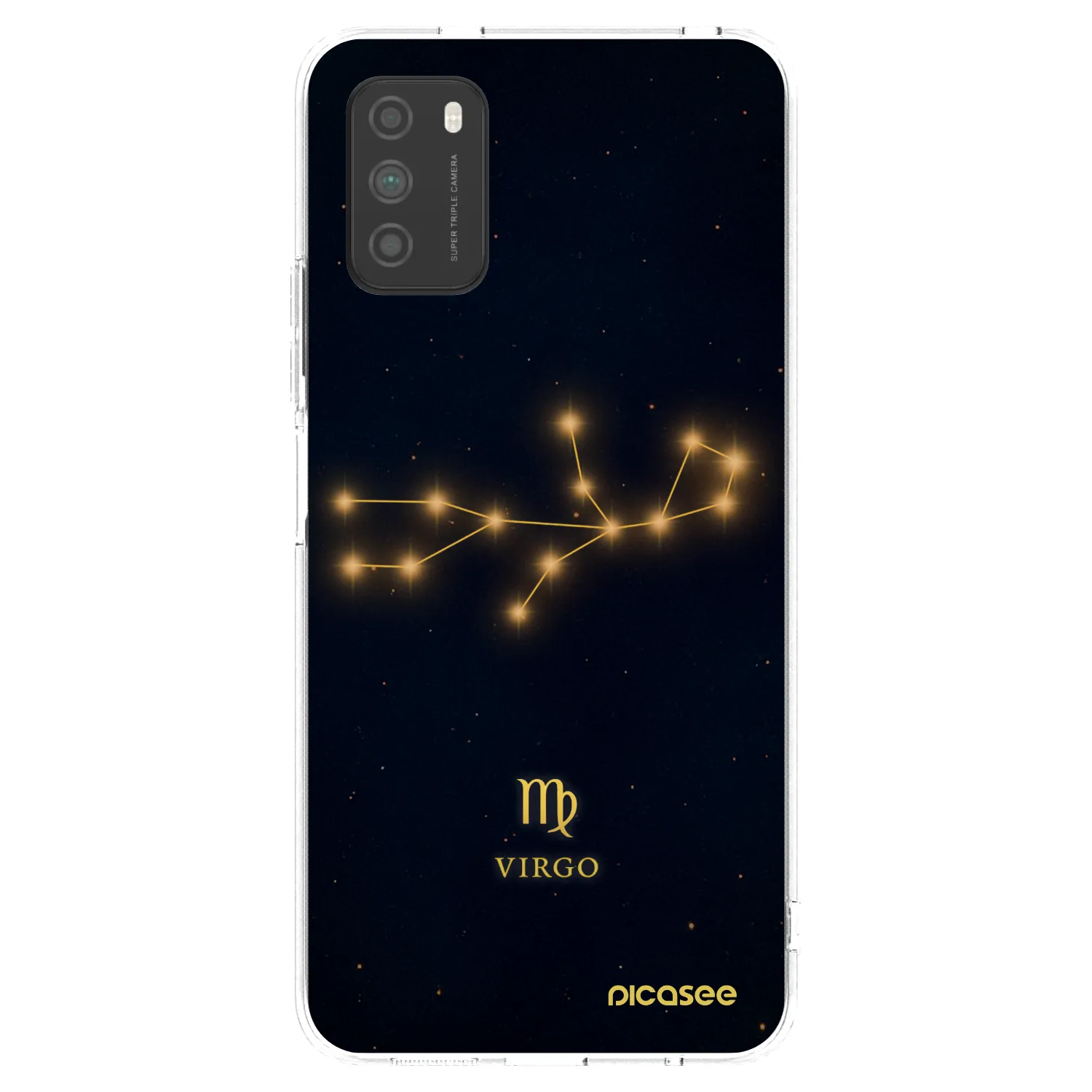 Picasee silikonowe przeźroczyste etui na Xiaomi Poco M3 - VIRGO