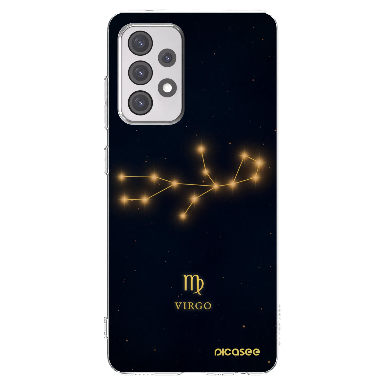 Picasee silikonowe przeźroczyste etui na Samsung Galaxy A52 5G A525F - VIRGO