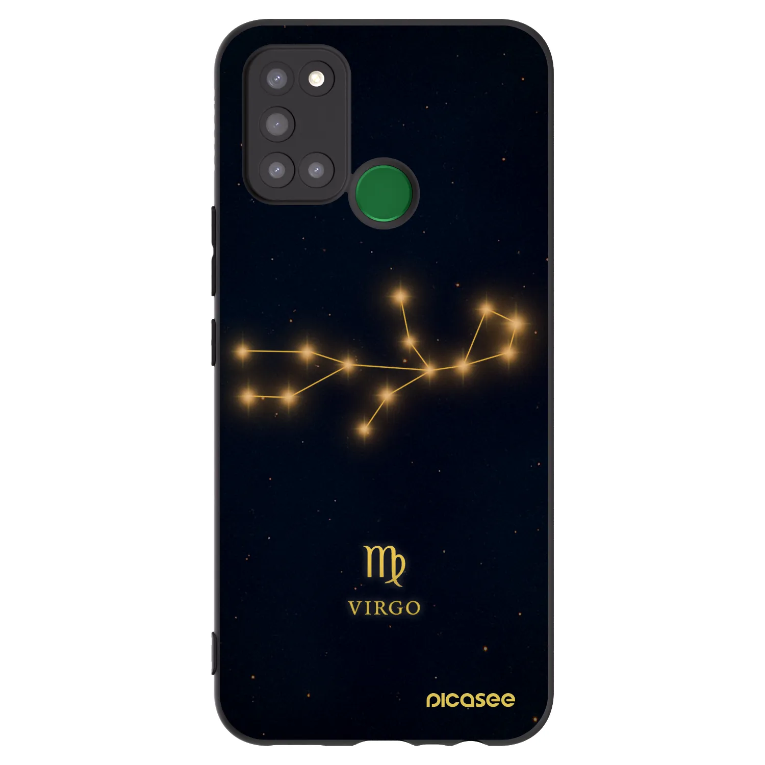 Picasee silikonowe czarne etui na Realme 7i - VIRGO