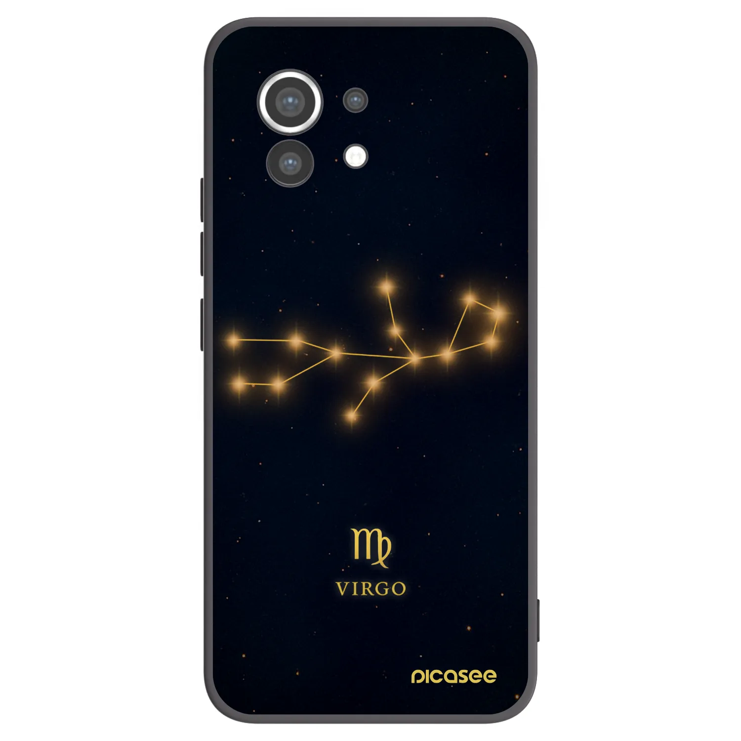 Picasee silikonowe czarne etui na Xiaomi Mi 11 - VIRGO