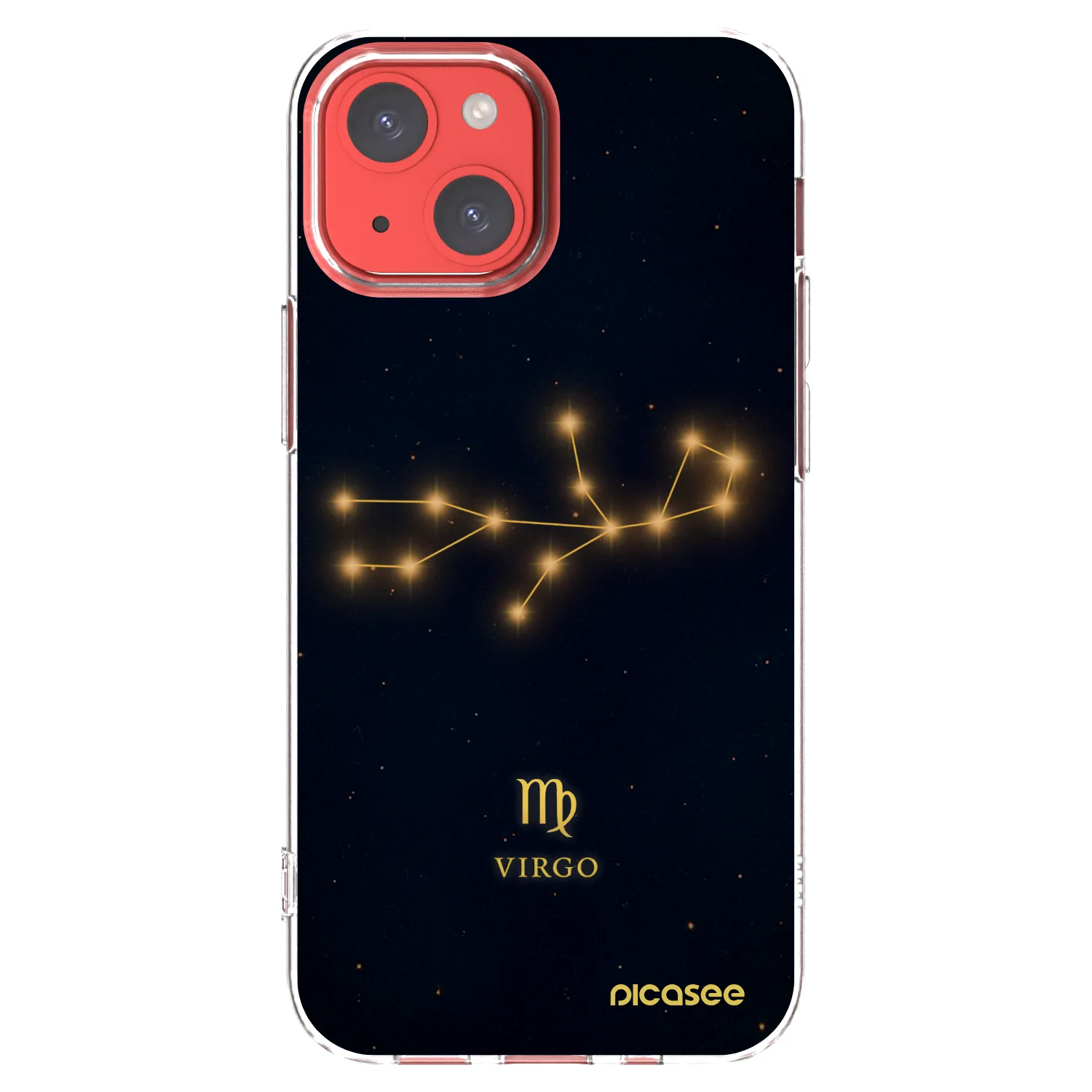 Picasee silikonowe przeźroczyste etui na Apple iPhone 13 mini - VIRGO