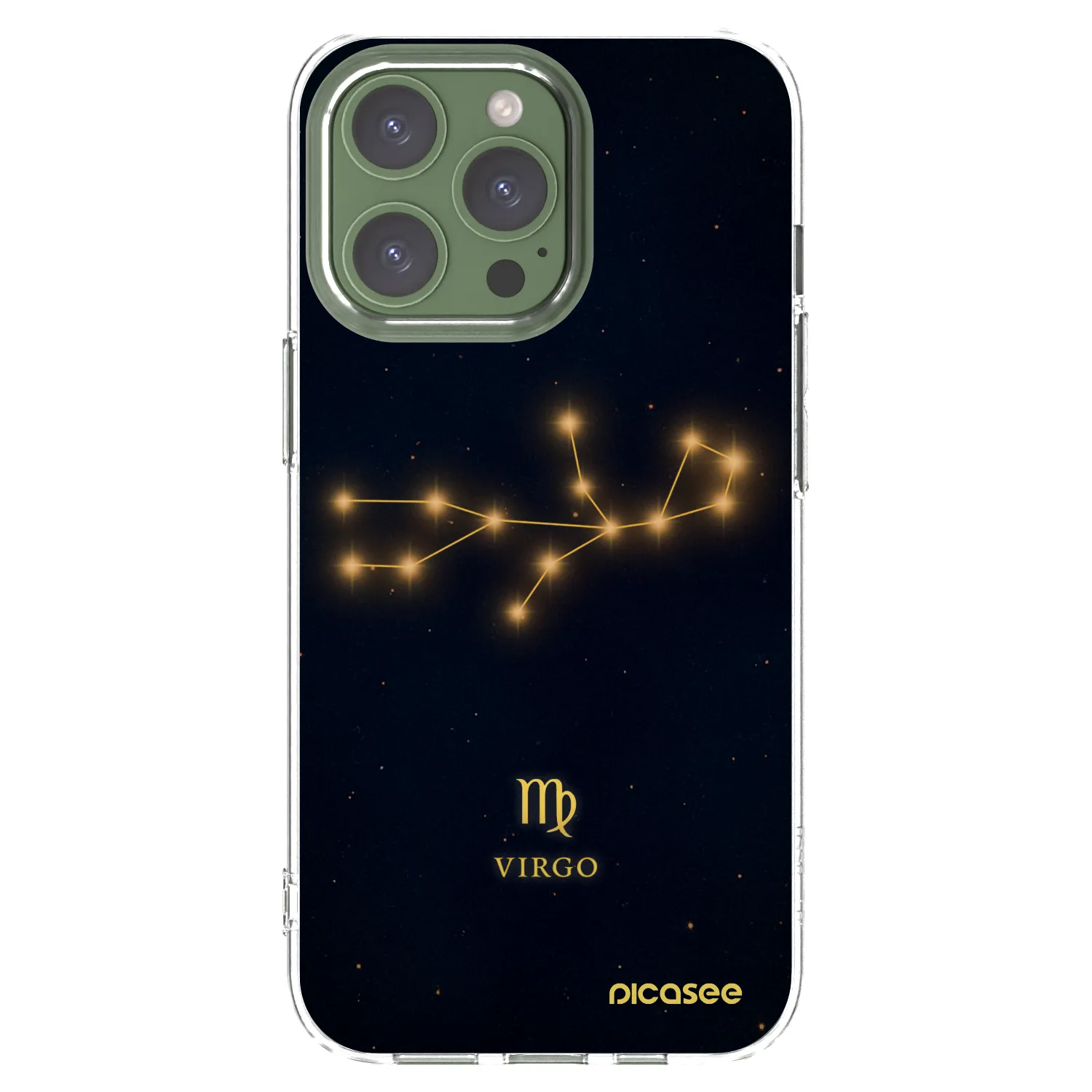 Picasee silikonowe przeźroczyste etui na Apple iPhone 13 Pro - VIRGO