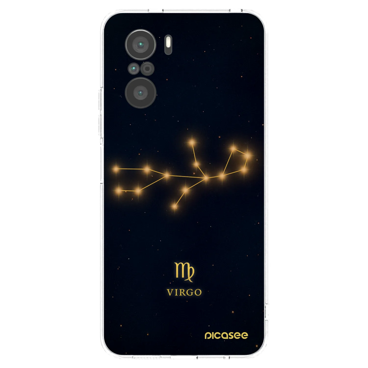 Picasee silikonowe przeźroczyste etui na Xiaomi Poco F3 - VIRGO
