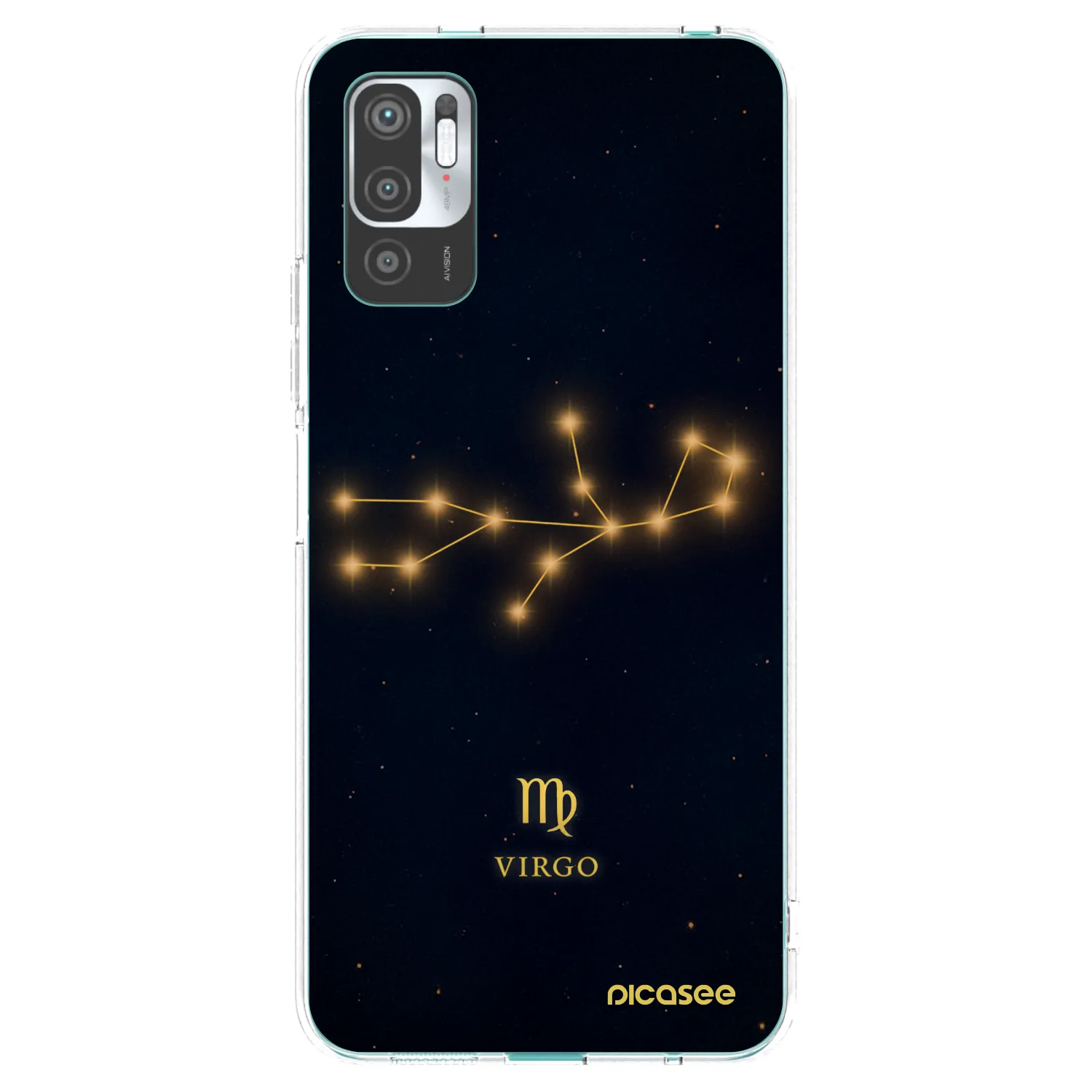 Picasee silikonowe przeźroczyste etui na Xiaomi Redmi Note 10 5G - VIRGO