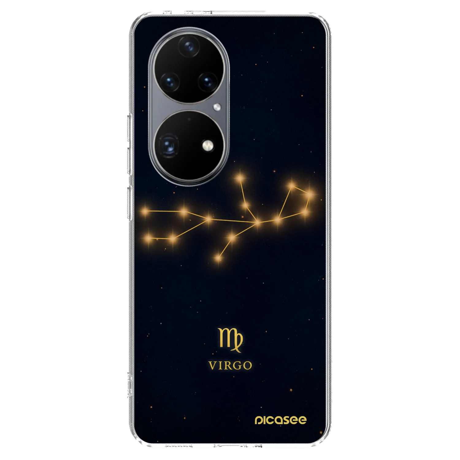Picasee silikonowe przeźroczyste etui na Huawei P50 - VIRGO