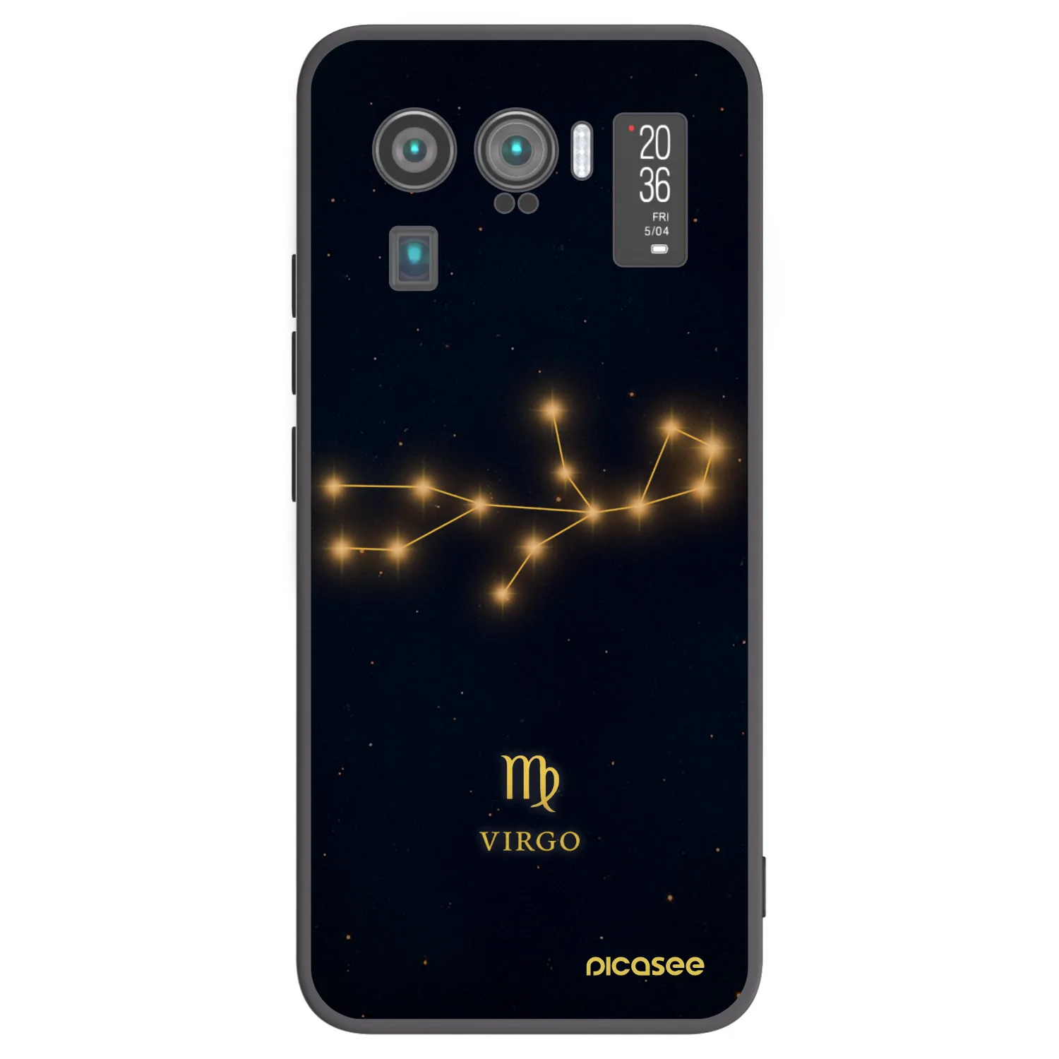 Picasee silikonowe czarne etui na Xiaomi Mi 11 Ultra - VIRGO