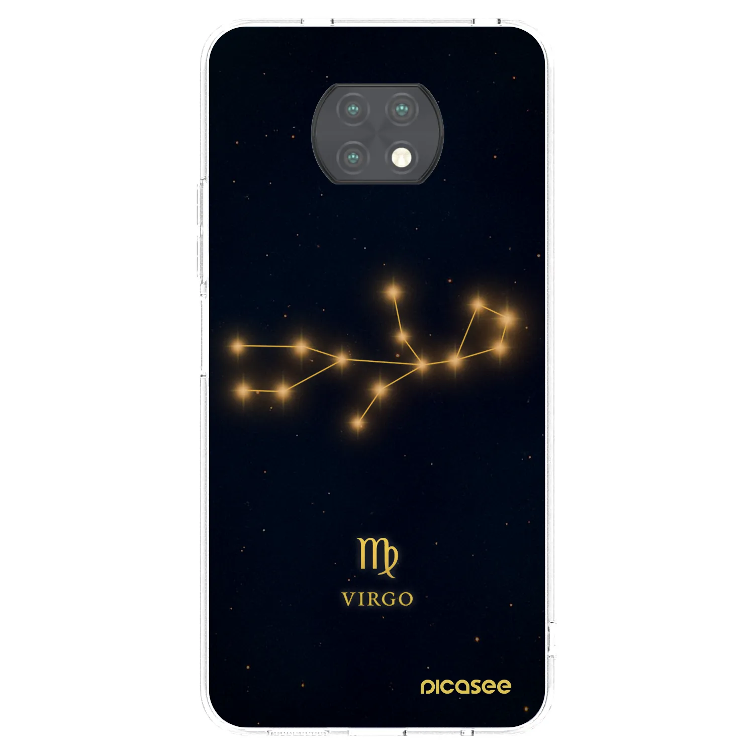 Picasee silikonowe przeźroczyste etui na Xiaomi Redmi Note 9T - VIRGO