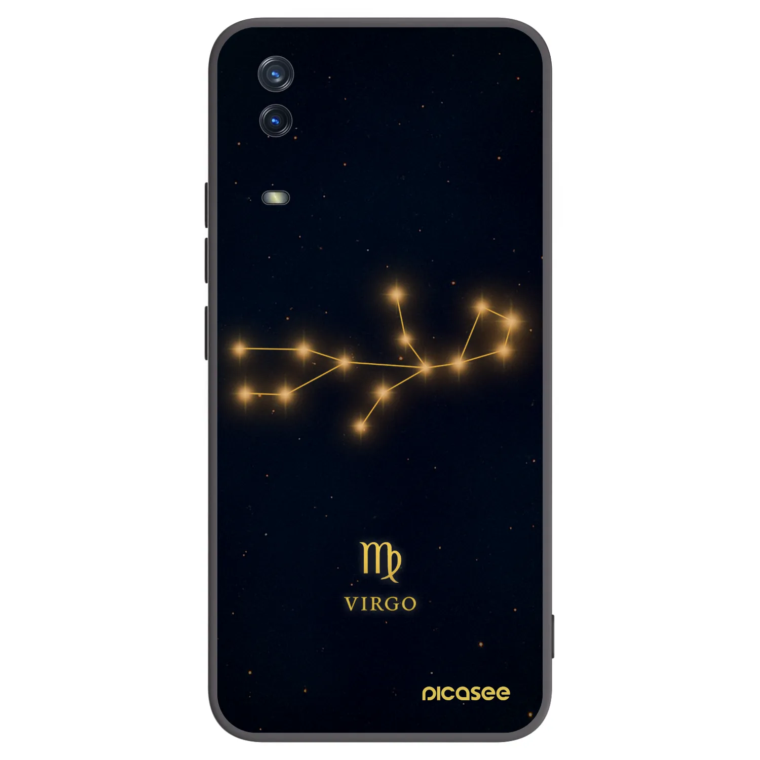Picasee silikonowe czarne etui na Vivo Y11s - VIRGO