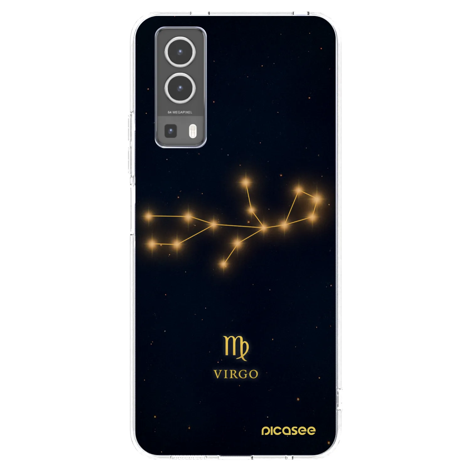 Picasee silikonowe przeźroczyste etui na Vivo Y72 5G - VIRGO