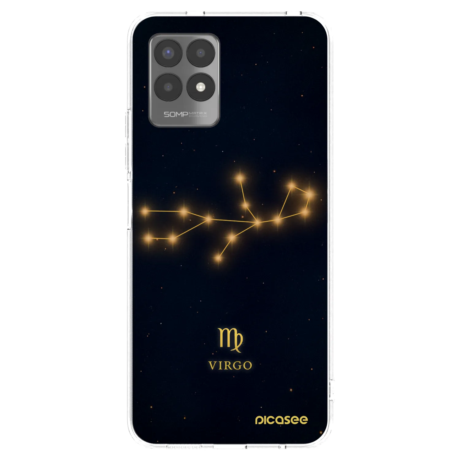 Picasee silikonowe przeźroczyste etui na Realme 8i - VIRGO