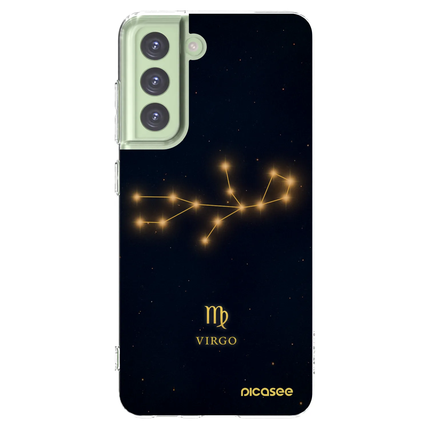 Picasee silikonowe przeźroczyste etui na Samsung Galaxy S21 FE 5G - VIRGO