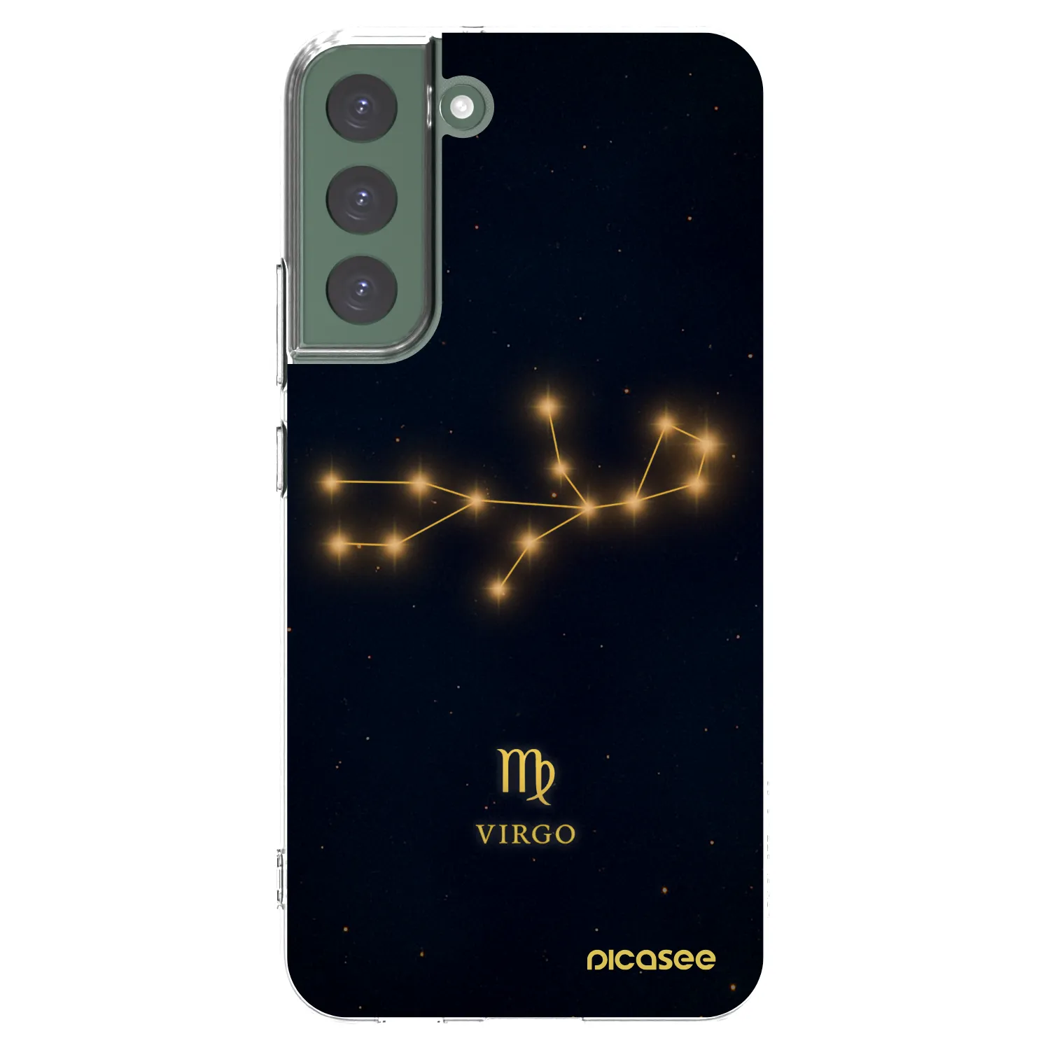 Picasee silikonowe przeźroczyste etui na Samsung Galaxy S22+ 5G - VIRGO