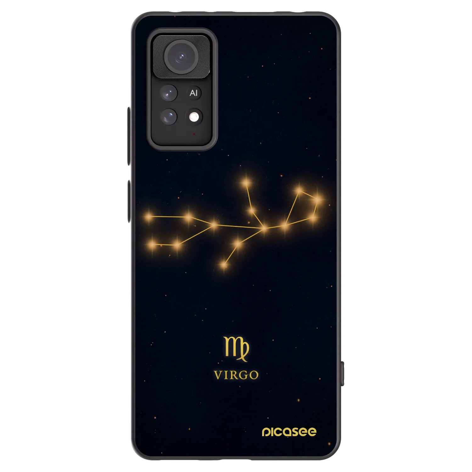 Picasee silikonowe czarne etui na Xiaomi Redmi Note 11 Pro 5G - VIRGO