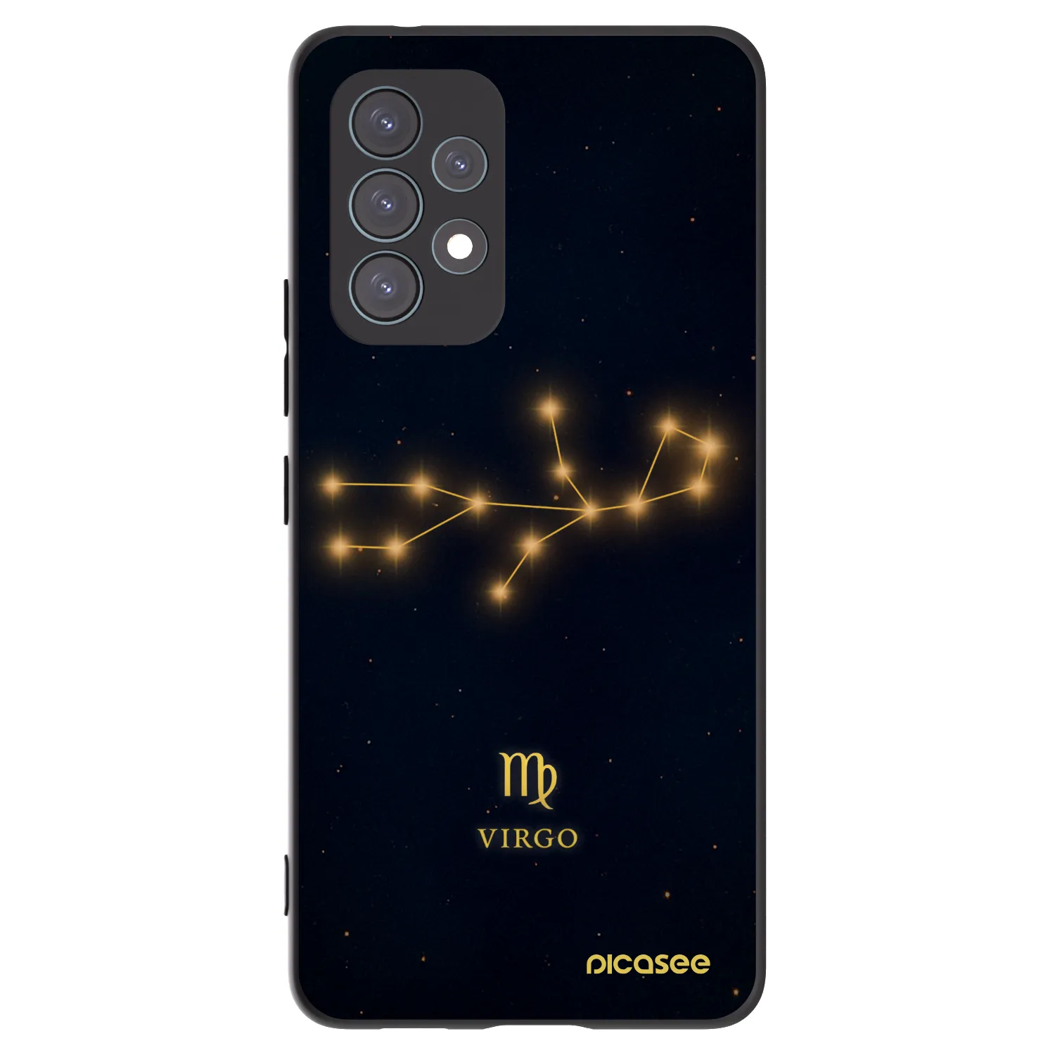 Picasee silikonowe czarne etui na Samsung Galaxy A53 5G A536 - VIRGO