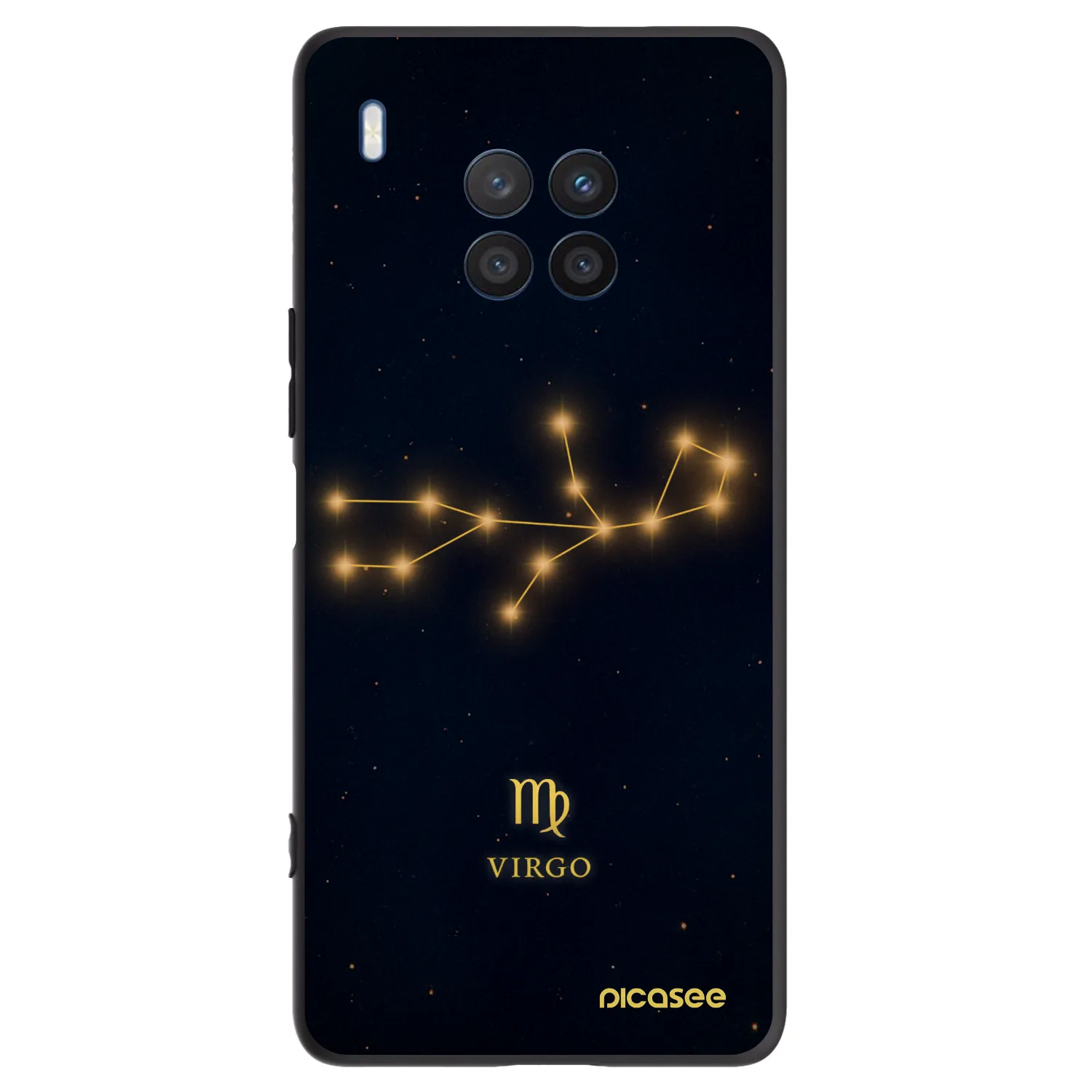 Picasee silikonowe czarne etui na Honor 50 Lite - VIRGO