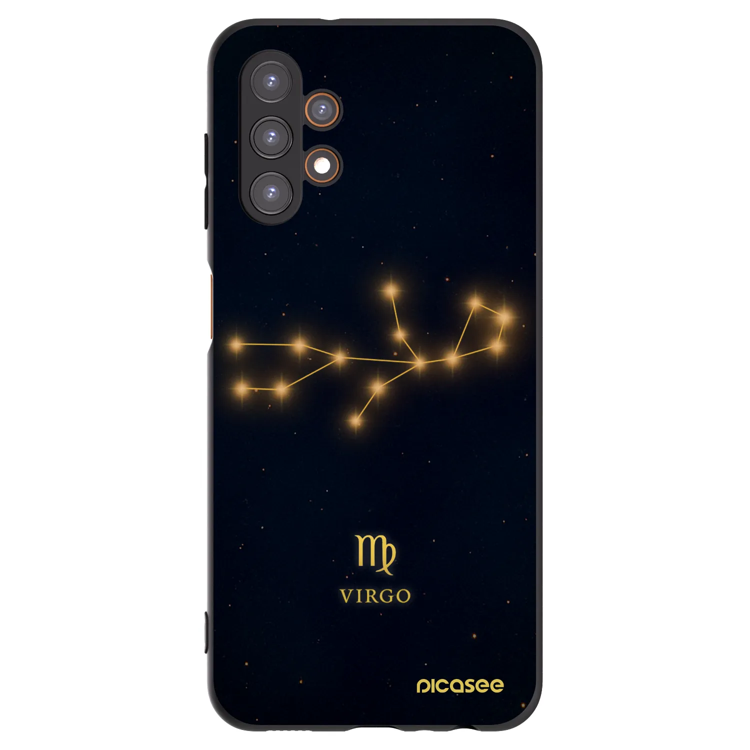 Picasee silikonowe czarne etui na Samsung Galaxy A13 4G A135 - VIRGO