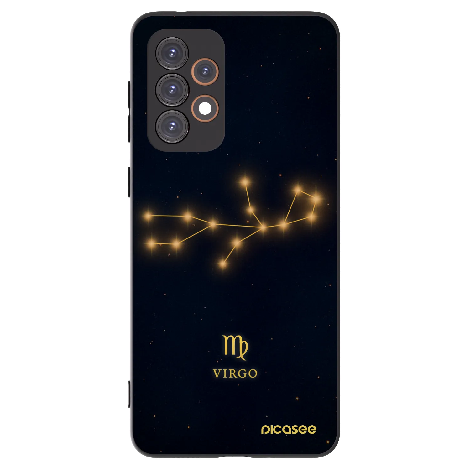 Picasee silikonowe czarne etui na Samsung Galaxy A33 5G A336 - VIRGO