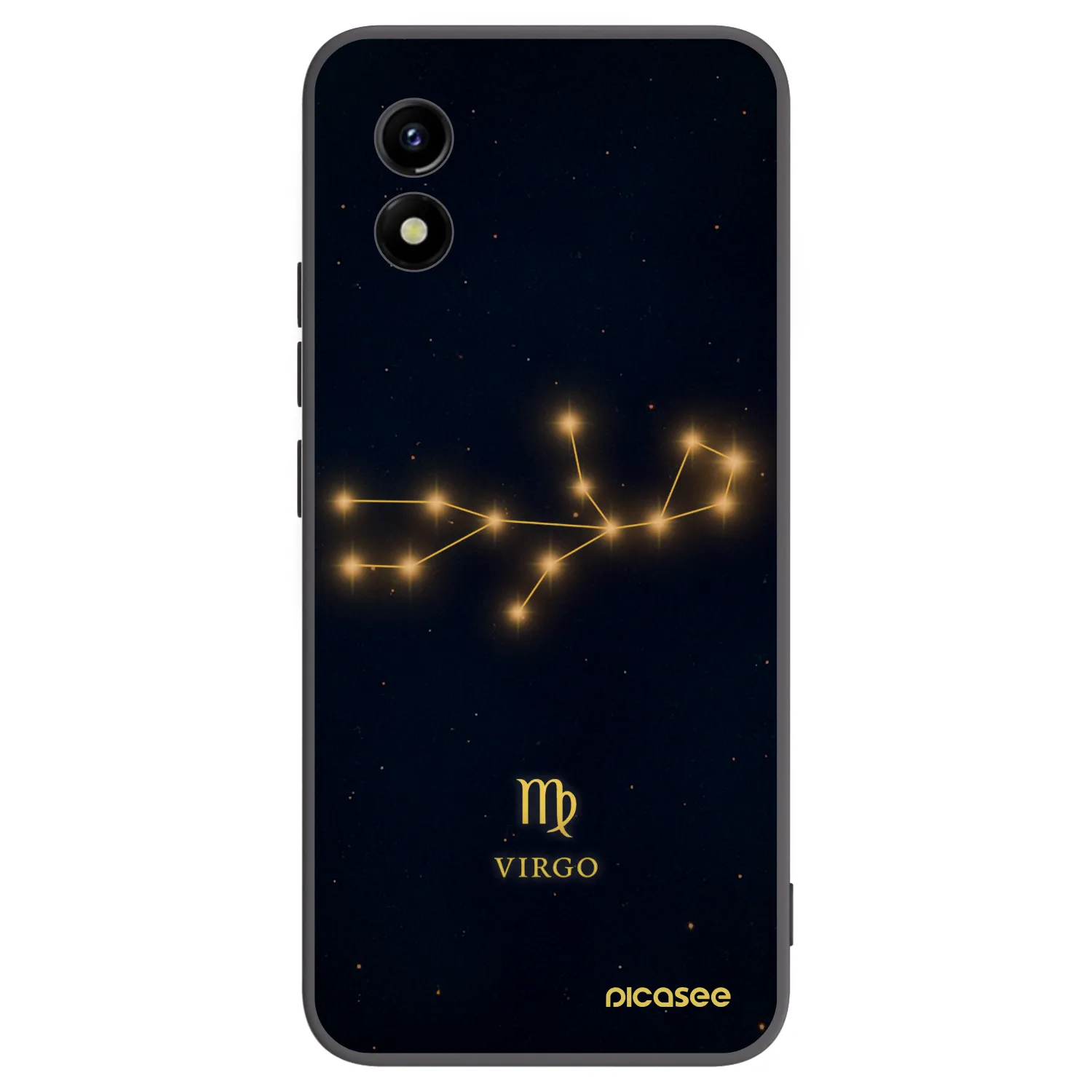 Picasee silikonowe czarne etui na Vivo Y01 - VIRGO