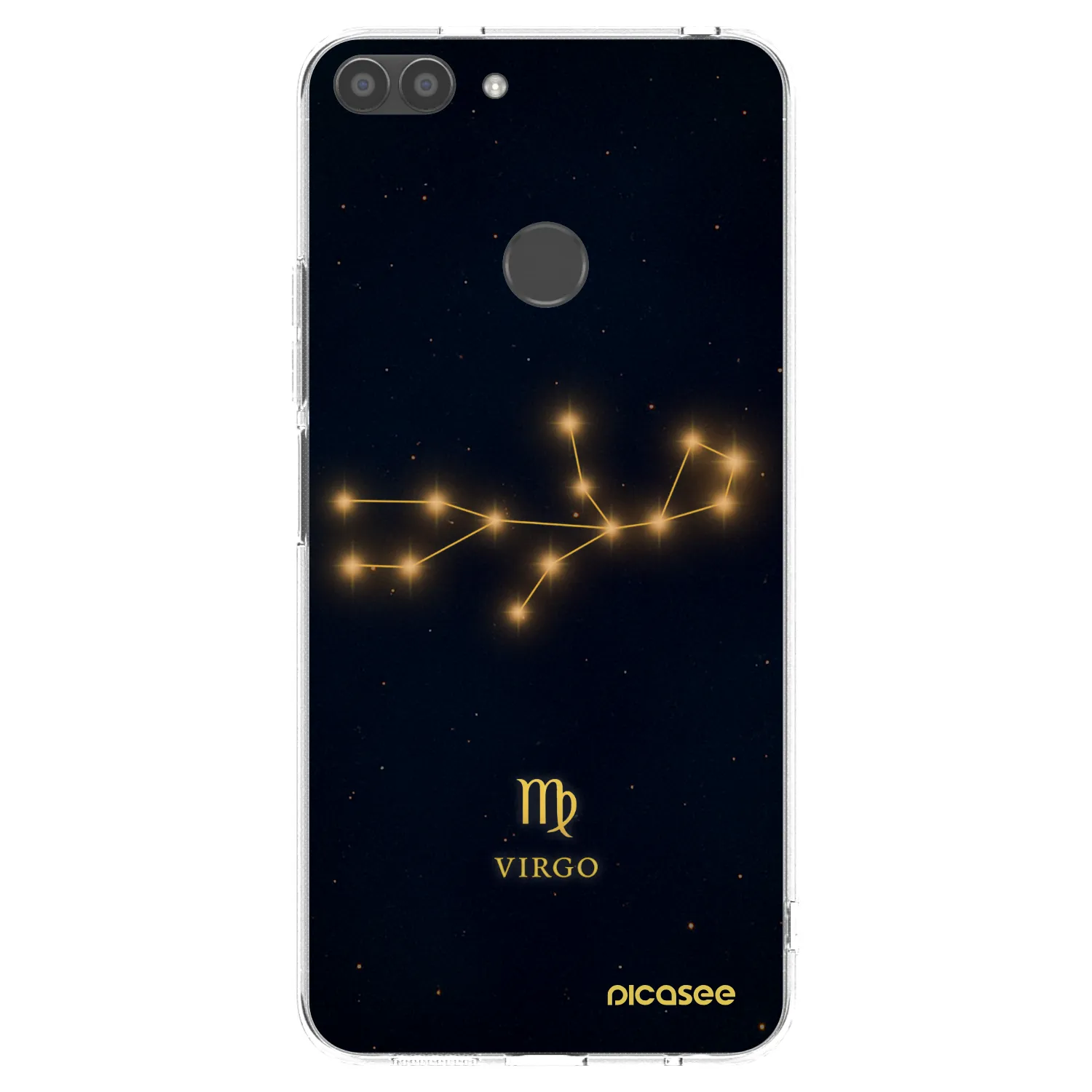 Picasee silikonowe przeźroczyste etui na Huawei P Smart - VIRGO